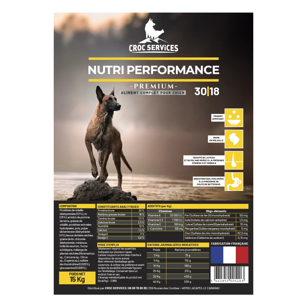 etiquette nutri perf 30.18